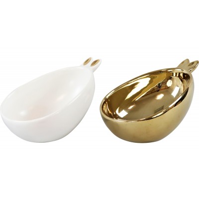 Набор пиал для сервировки Bunny White/Golg 16,5 см, 2 шт